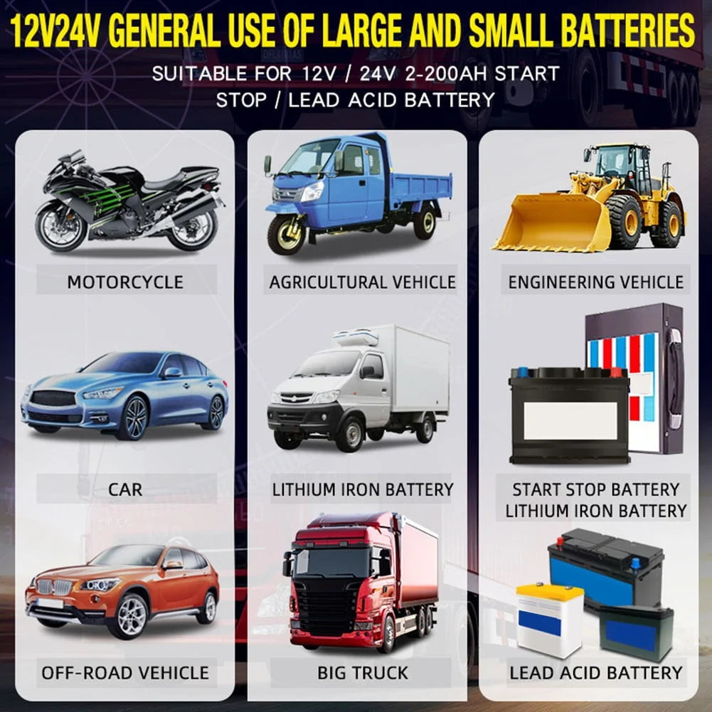suyin Car Battery Chargers Full Automatic Smart Pulse Repair Battery 7 Stage Charging