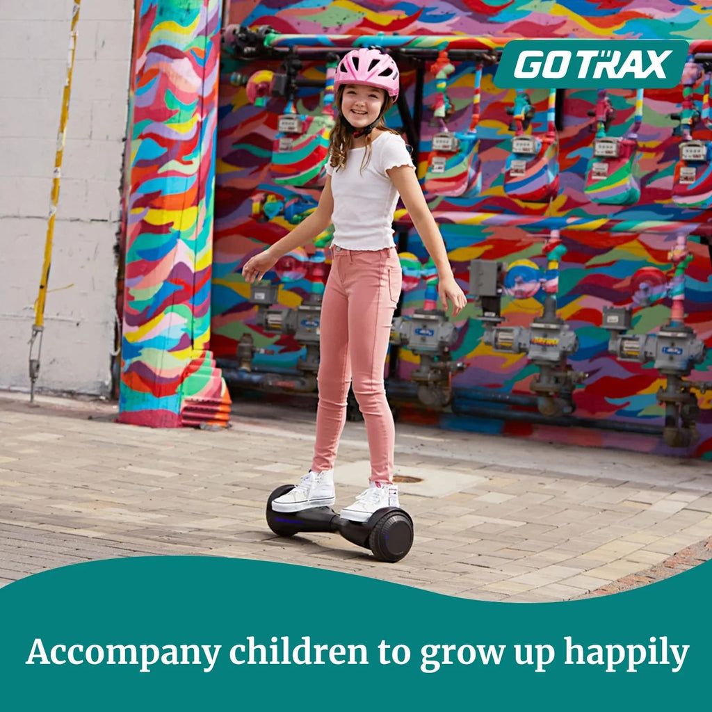 GOTRAX FX3 Hoverboard for Kids Adults,200W Motor 6.5 LED Wheels 6.2mph Speed Hover Board, Blue