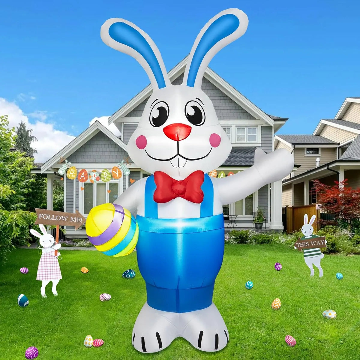 11FT Wide Halloween Inflatables Archway Outdoor Decorations, Inflatable Clown Arch Blow Up Halloween Decorations Built-in Projection LED Light for Halloween Decor Front Yard Garden Lawn Party