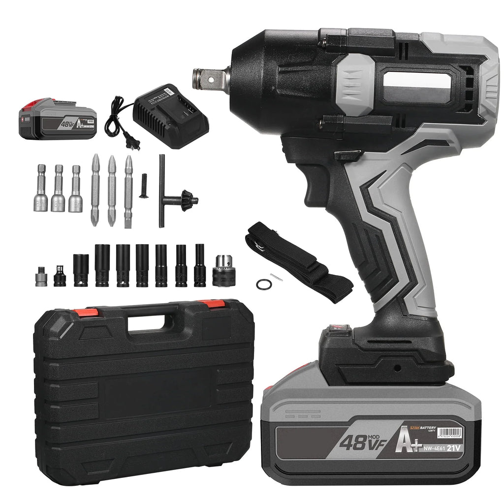 Dadypet Electromotion spanner,Wrench Wrench 48VF Lithium Battery 1080NM Torque Power Battery Wrench 1080NM Battery Powered Wireless 1080 N.M Torque Powered Wireless Wrench N.M Torque Wrench HUIOP