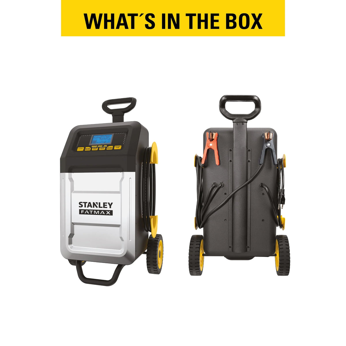 Stanley FatMax 200 Amp Rolling Battery Charger, New