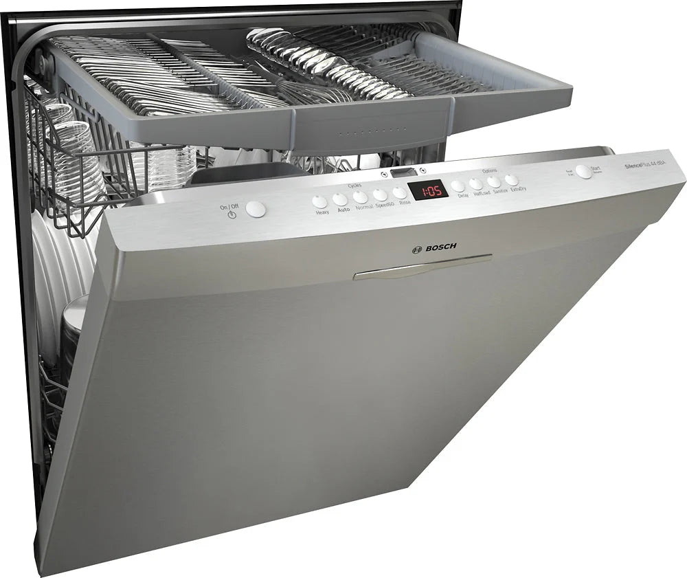 Bosch - 300 Series 24 Scoop Handle Dishwasher with Stainless Steel Tub - Stainless steel