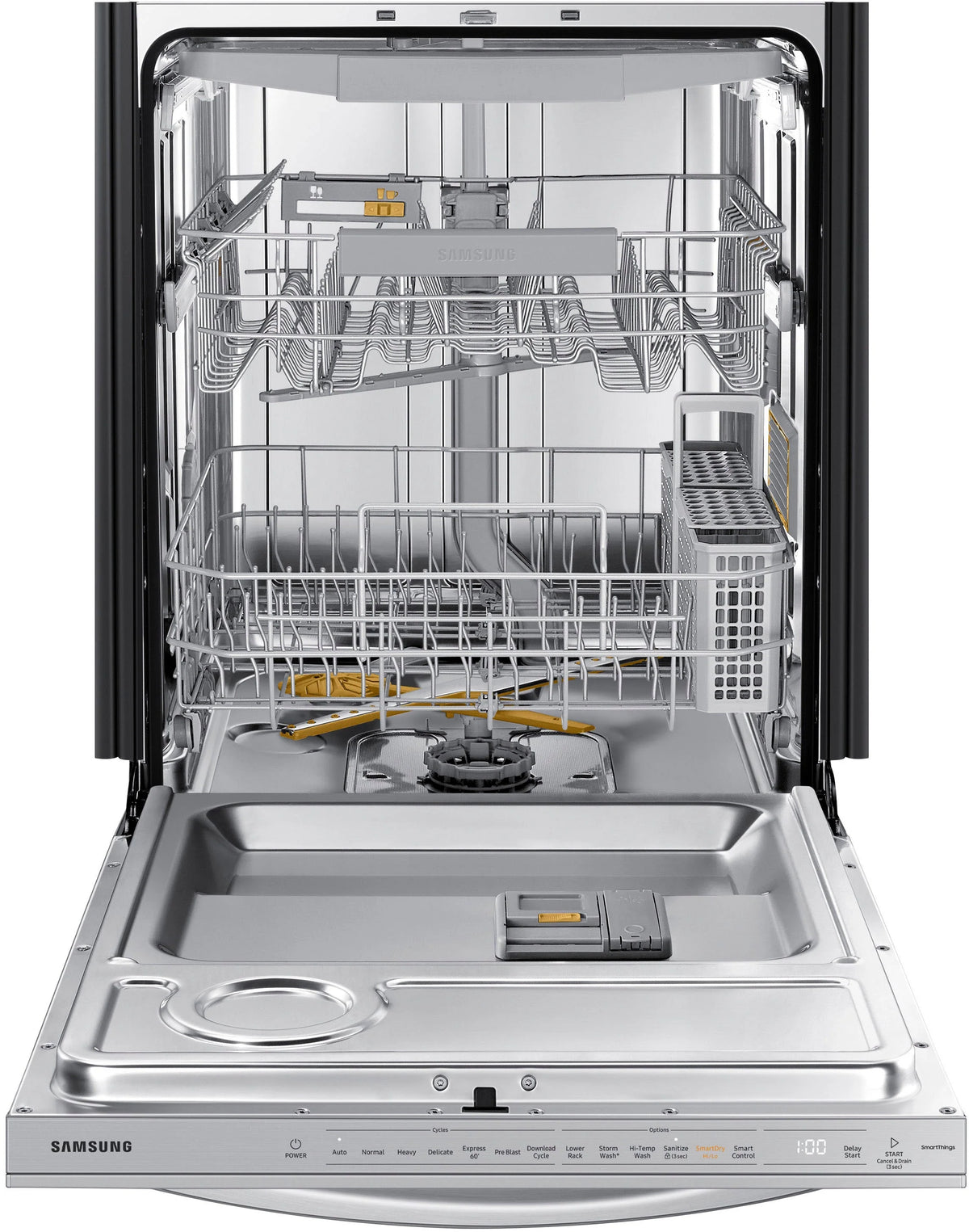Samsung - Smart 42dBA Dishwasher with StormWash+ and Smart Dry - Stainless steel