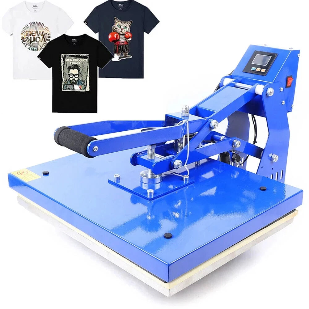 DENSET 1.4KW 16x20 Heat Press Machine hot stamping Auto Open Clamshell T Shirt Heat Press