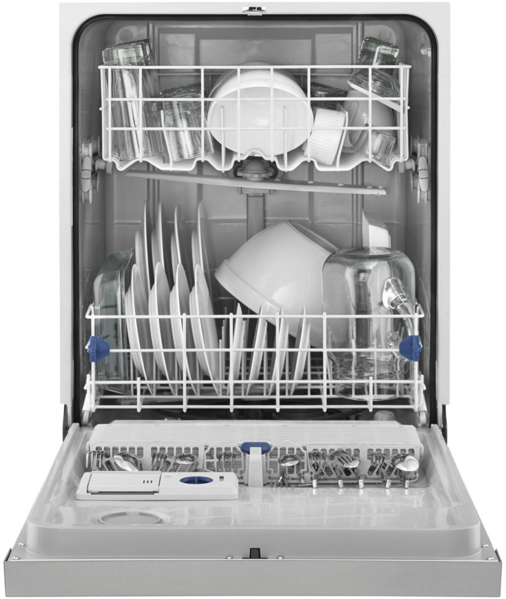 Whirlpool - 24 Tall Tub Built-In Dishwasher - Monochromatic stainless steel