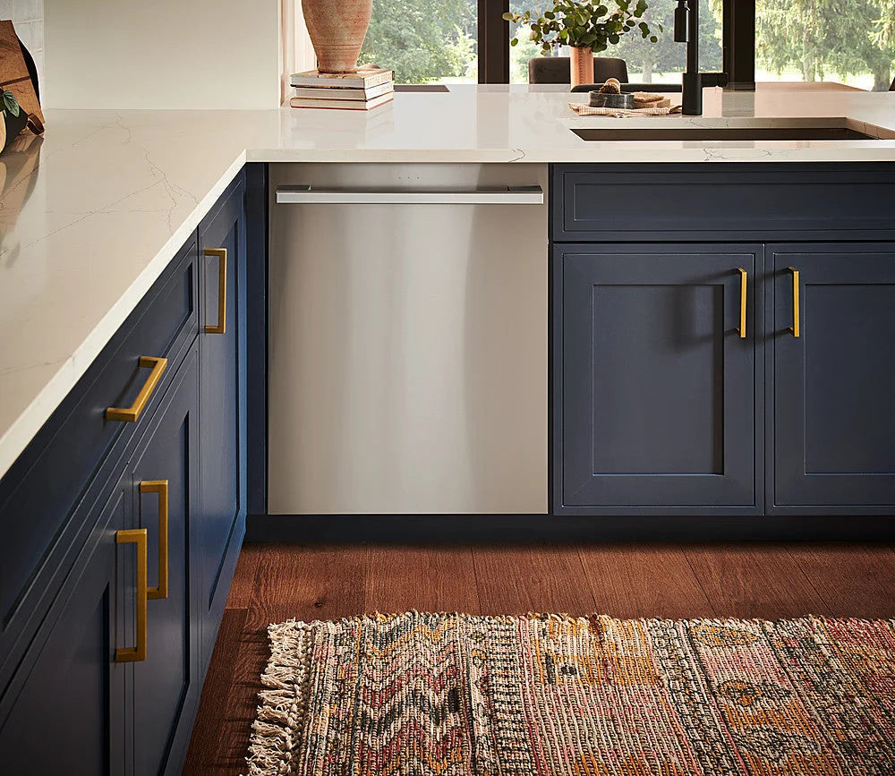 LG - STUDIO 24 Top Control Smart Built-In Stainless Steel Tub Dishwasher with 3rd Rack, QuadWash, True Steam and 40dBA - Stainless steel