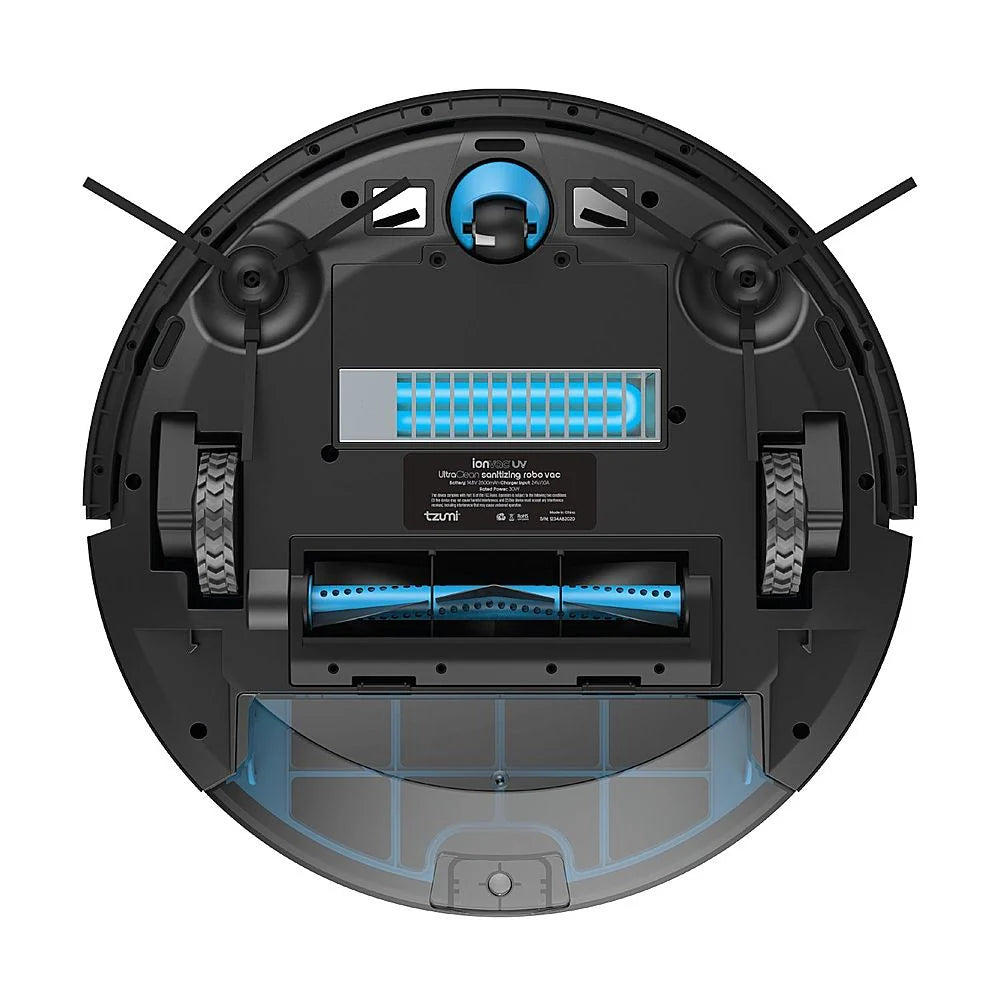 Tzumi - ionvacUV UltraClean Robovac With Smart Mapping and Sanitizing UV Light - Black