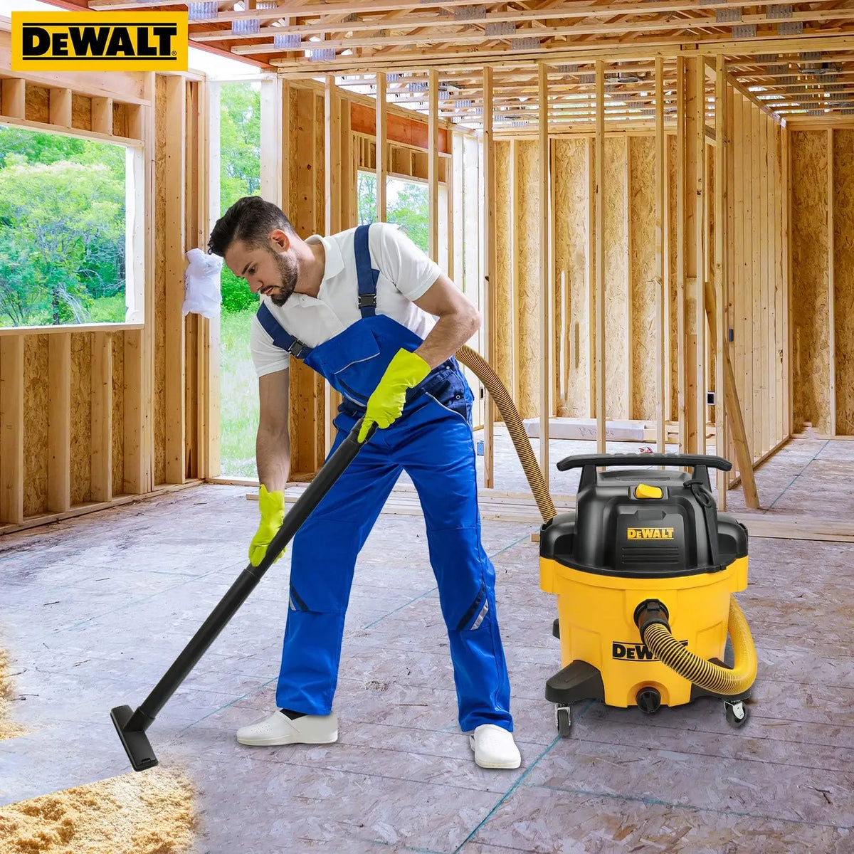 9 Gallon Wet/Dry VAC, Heavy-Duty Shop Vacuum with Attachments, 5 Peak HP, with Blower Function, DXV09PA