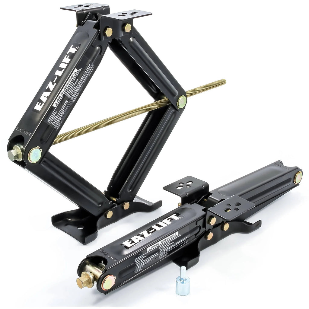 Eaz-Lift 48820 24 Leveling Scissor Jack - For Pop-Ups and Trailers - Features a 5,000-Pound Rating - 2-Pack