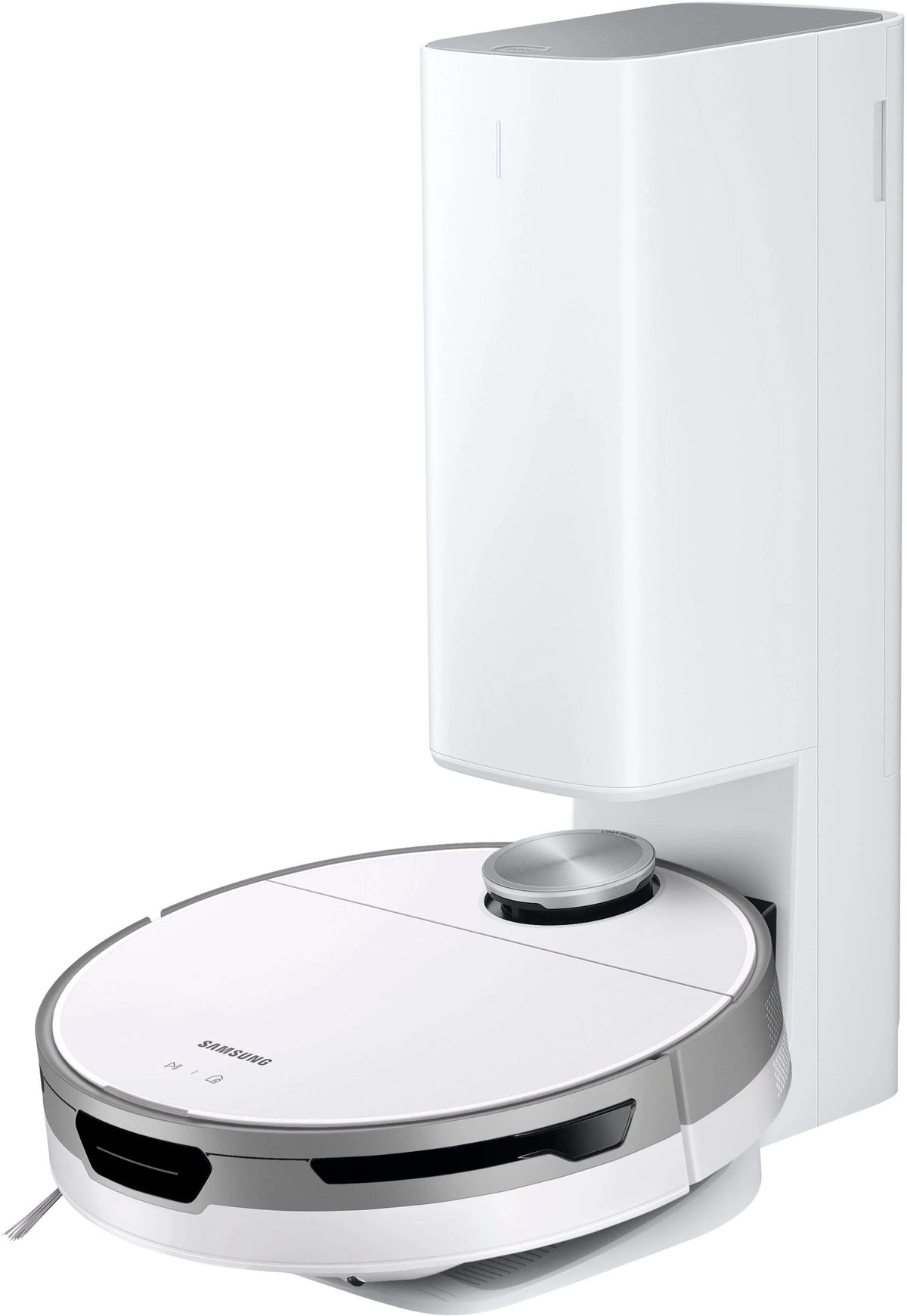 Samsung - Jet Bot+ Robot Vacuum with Clean Station - White