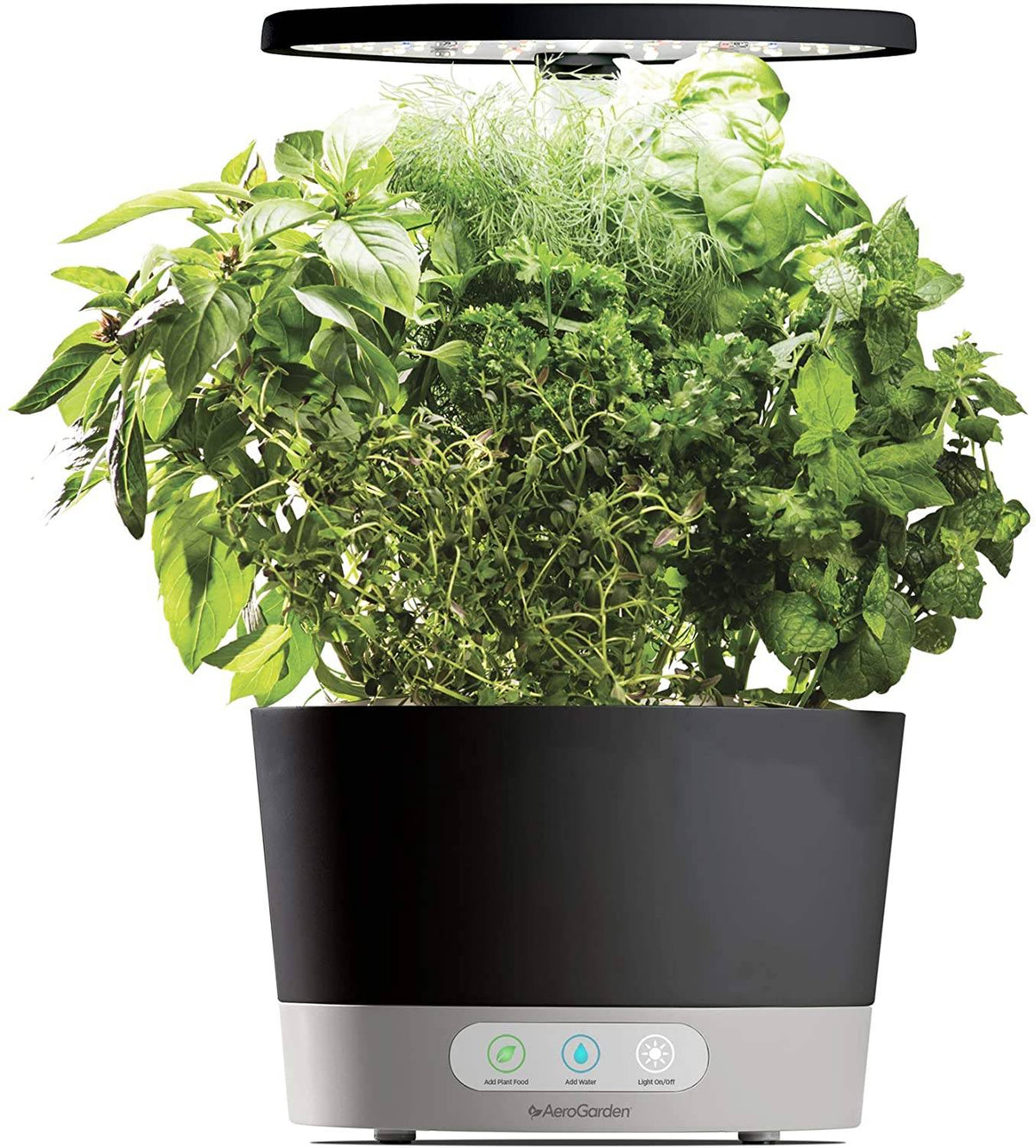 AeroGarden Harvest 360 â Indoor Garden with LED Grow Light, Round, Compact Design, White