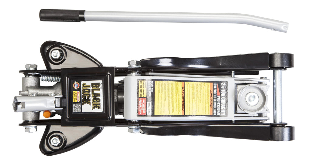 Black Jack 2.5 Ton Low Profile Floor Jack Black/Silver, T825010W