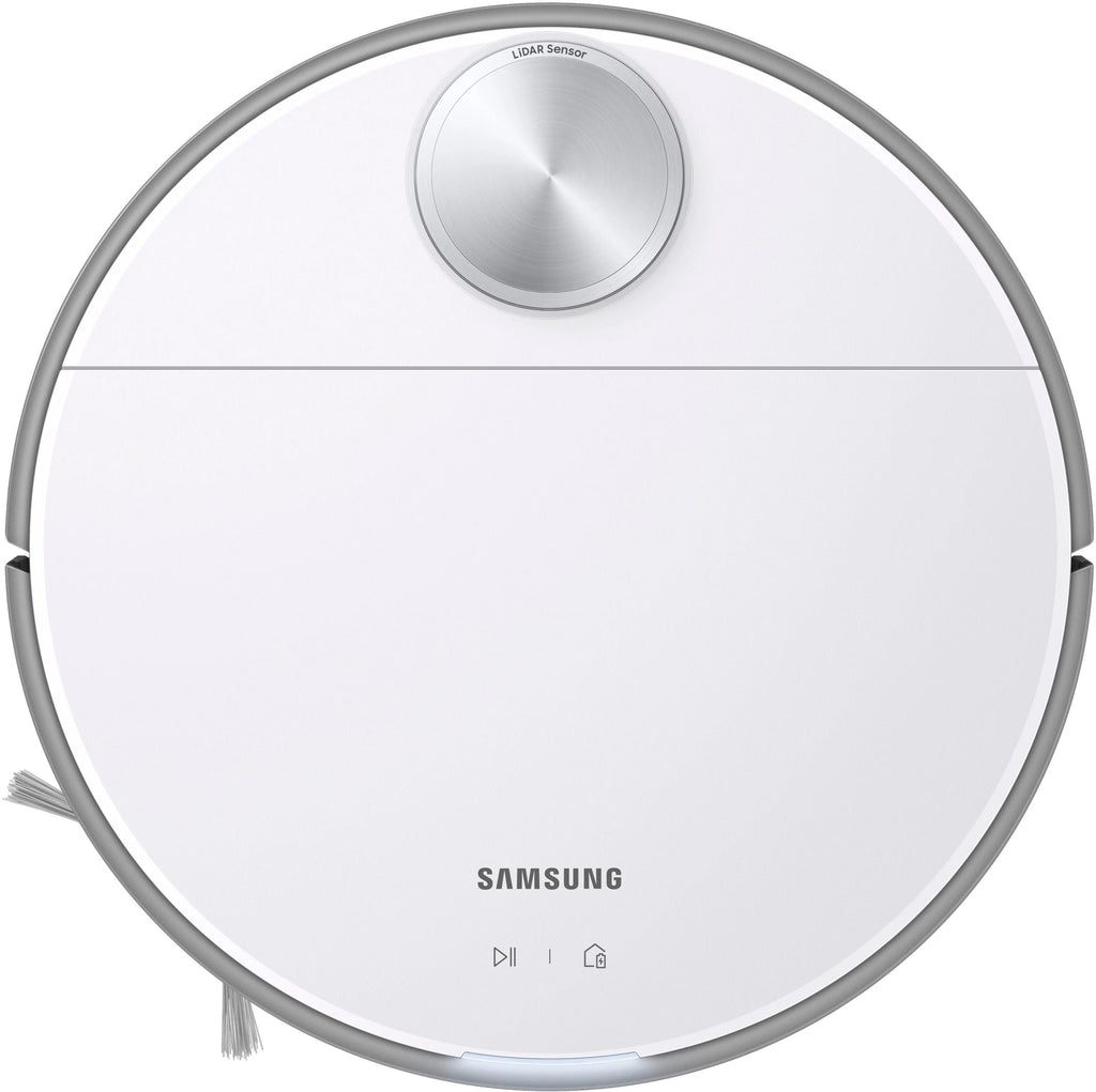 Samsung - Jet Bot+ Robot Vacuum with Clean Station - White