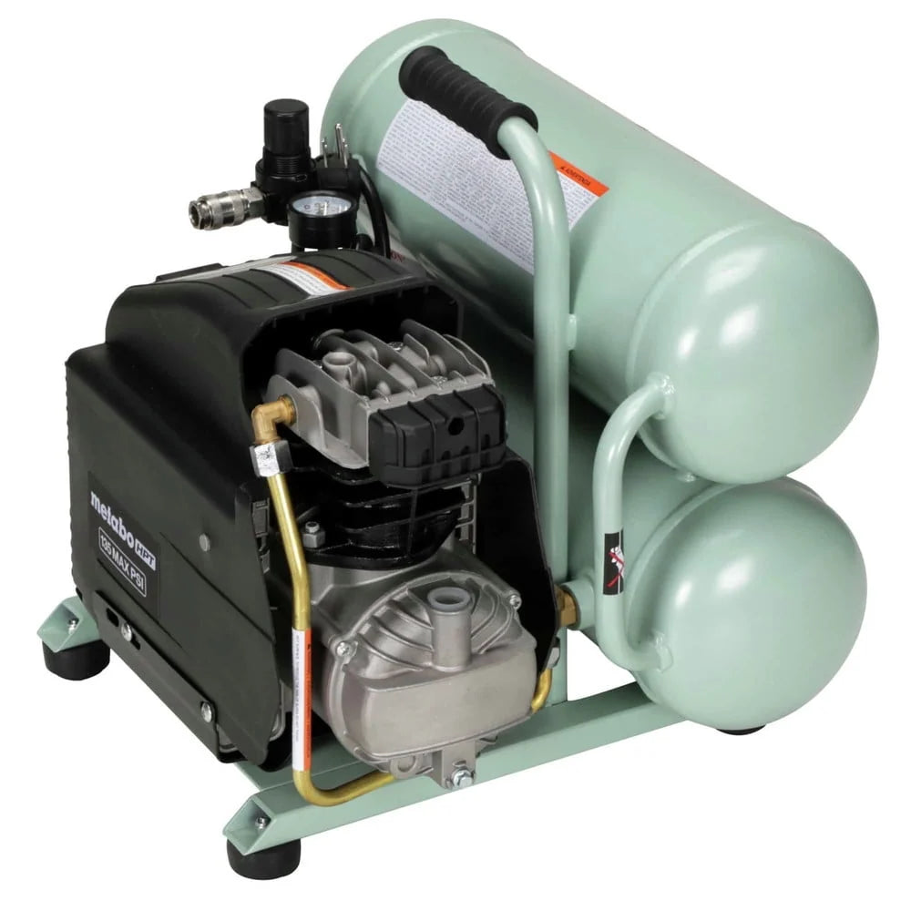 Hitachi 4 Gallon Portable Twin Stack Air Compressor