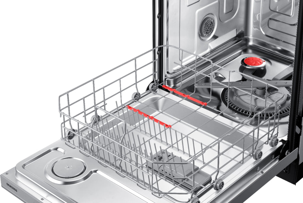 Samsung - StormWash 24 Top Control Built-In Dishwasher with AutoRelease Dry, 3rd Rack, 48 dBA - Stainless steel