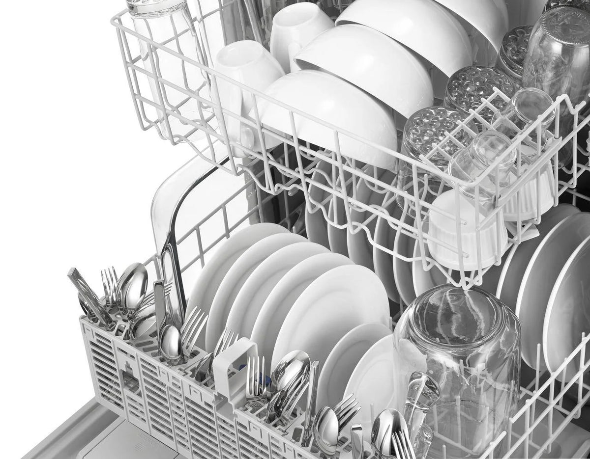 Whirlpool - 24 Tall Tub Built-In Dishwasher - Monochromatic stainless steel