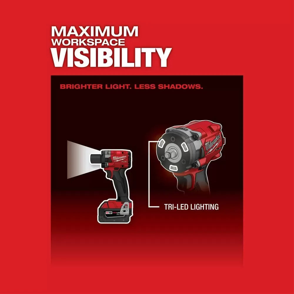 Milwaukee Pre-Sale 2854-20MET M18 FUEL 18V 3/8 Impact Wrench w/ 8 -PC Metric Sockets
