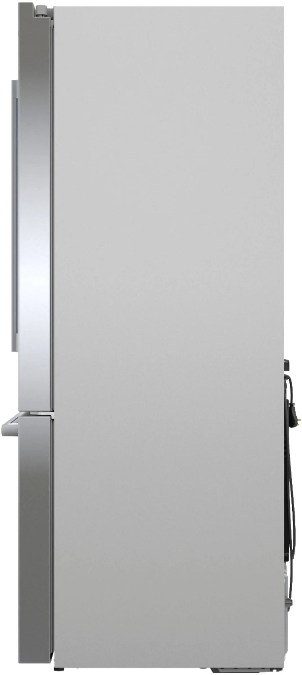 Bosch - 500 Series 21 Cu. Ft. French Door Counter-Depth Smart Refrigerator with External Water and Ice Maker - Stainless steel