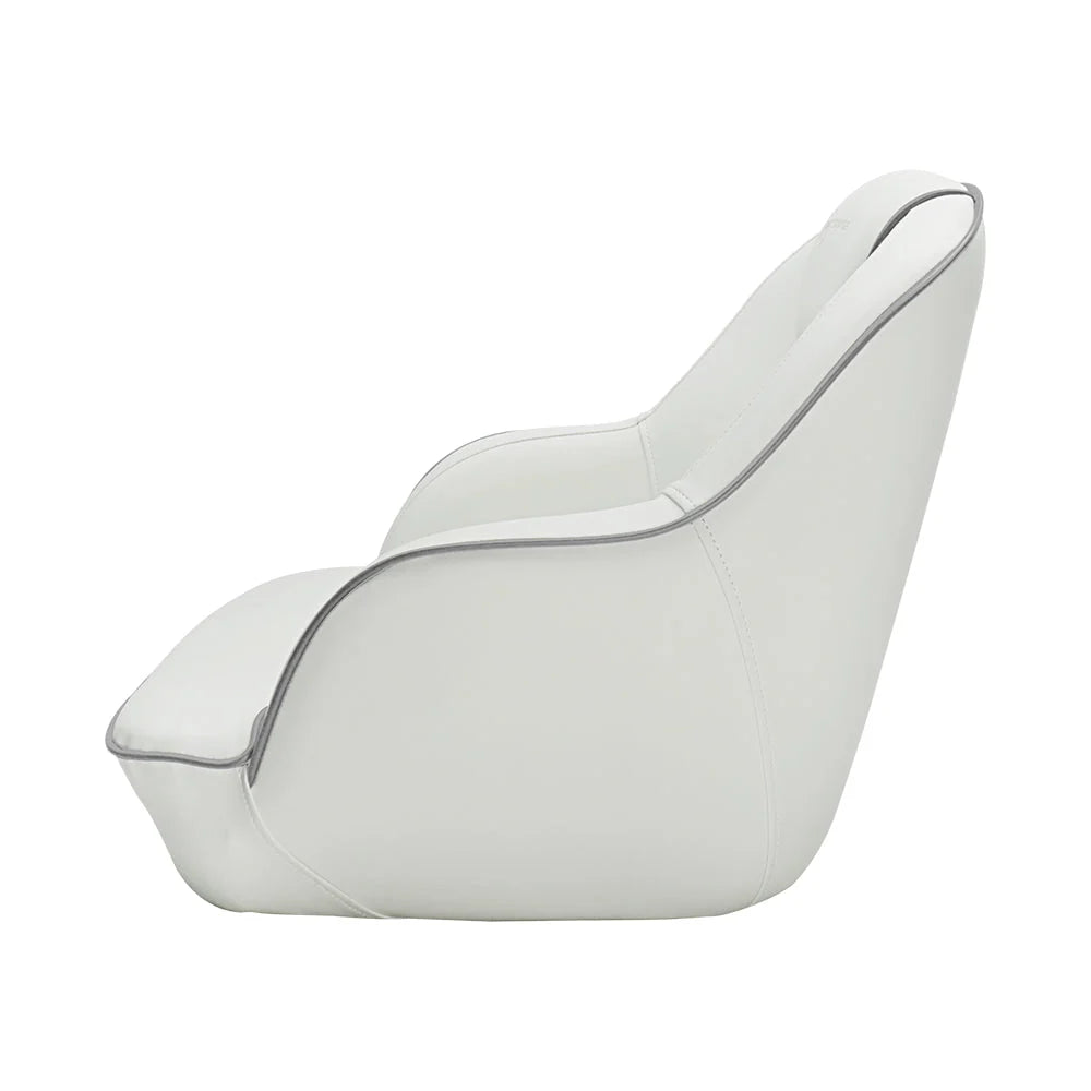 Seamander S1040 series Premier Pontoon Furniture Bucket Seat�� Captain Seat�� Colors White/Gray
