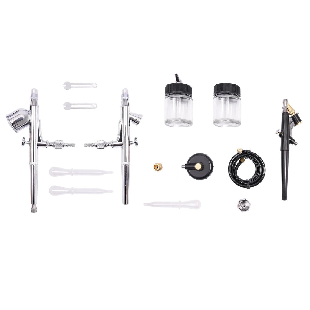 Airbrush Spray Booth Kit With LED Light & Filter Hose for Model Painting Airbrushing Set