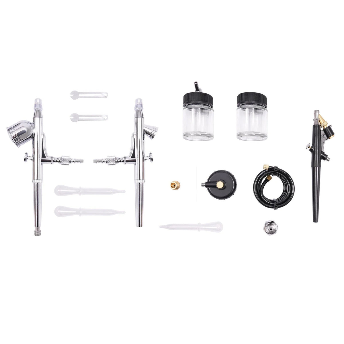 Airbrush Spray Booth Kit With LED Light & Filter Hose for Model Painting Airbrushing Set