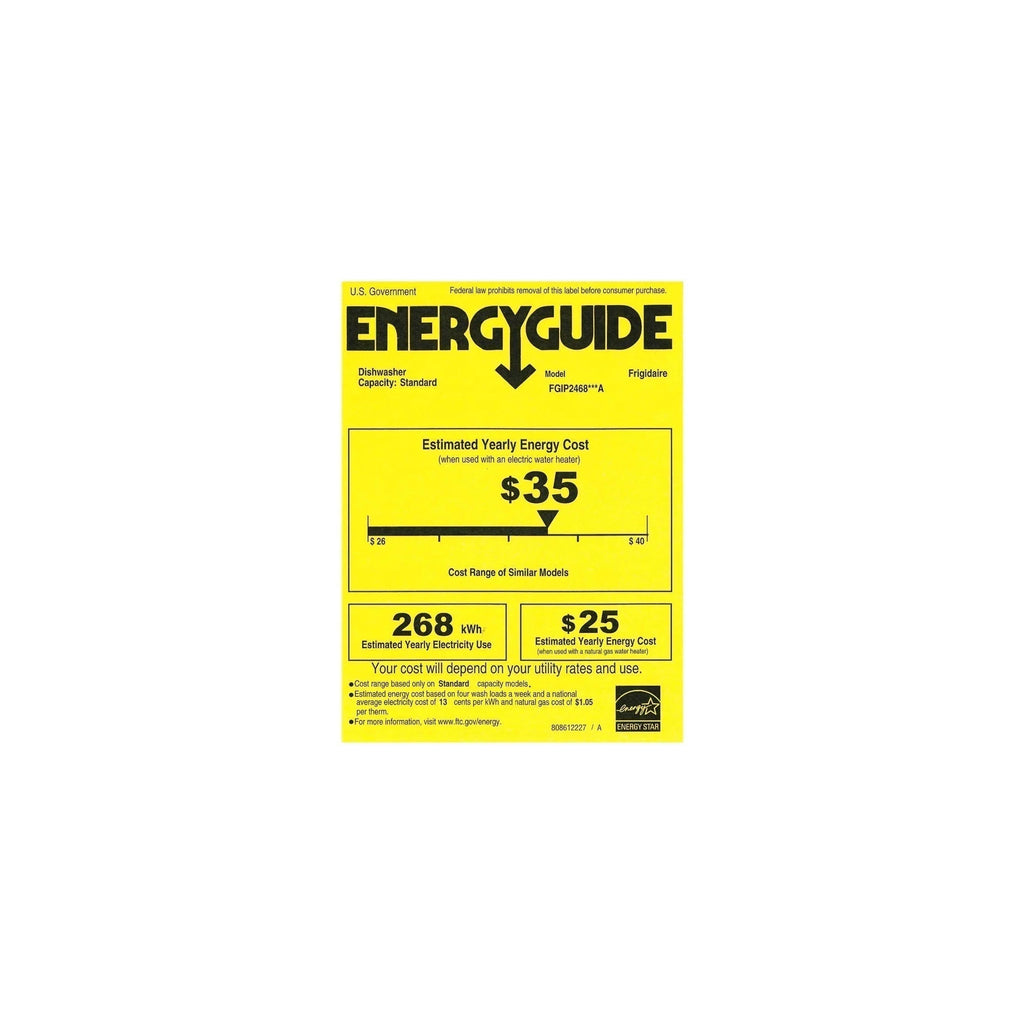 Frigidaire - Gallery 24 Top Control Tall Tub Built-In Dishwasher - Stainless steel