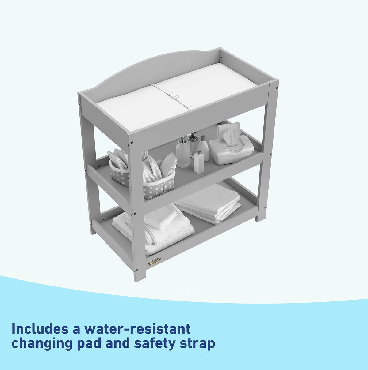 Graco Customizable Changing Water Resistant Pebble