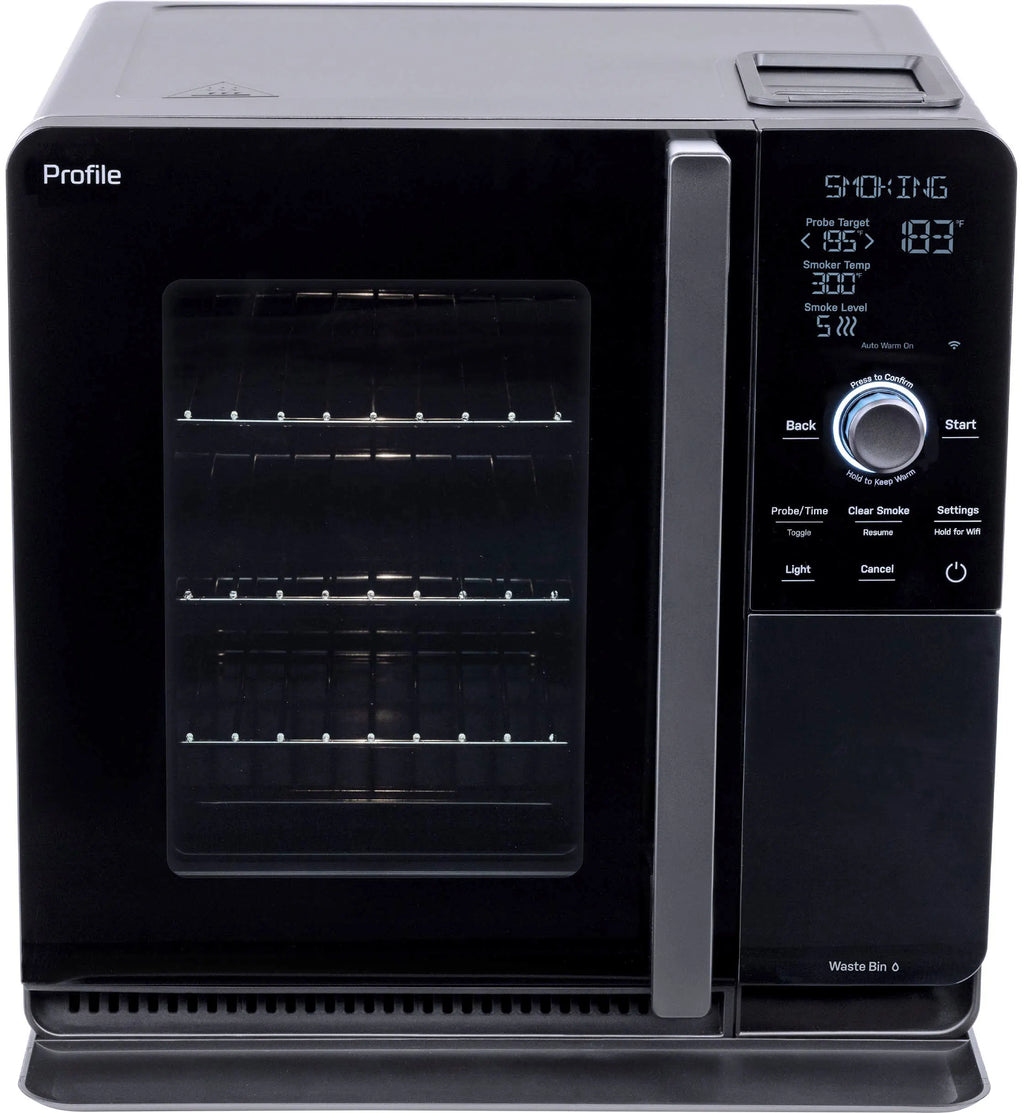 GE Profile – Smart Indoor Smoker – Black