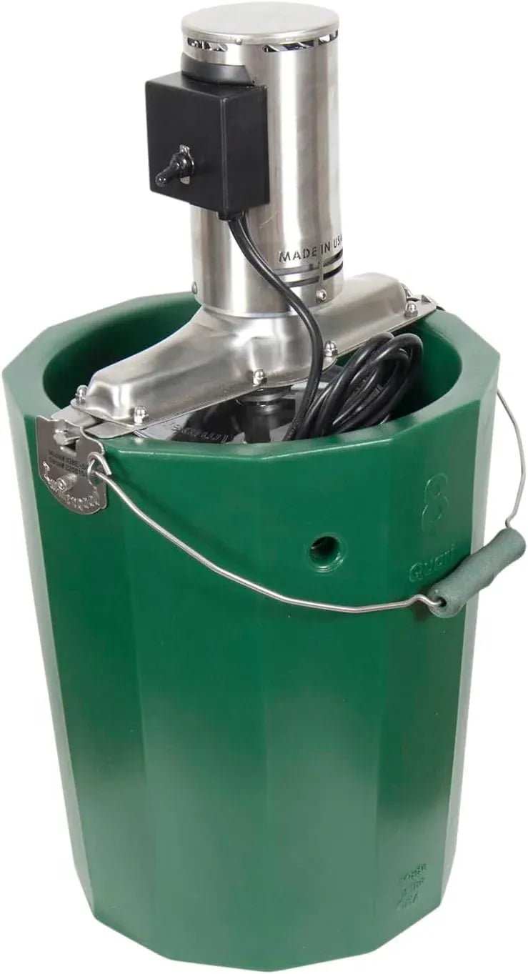 8 qt - Electric Ice Cream Maker - Stainless Steel - 110 volt