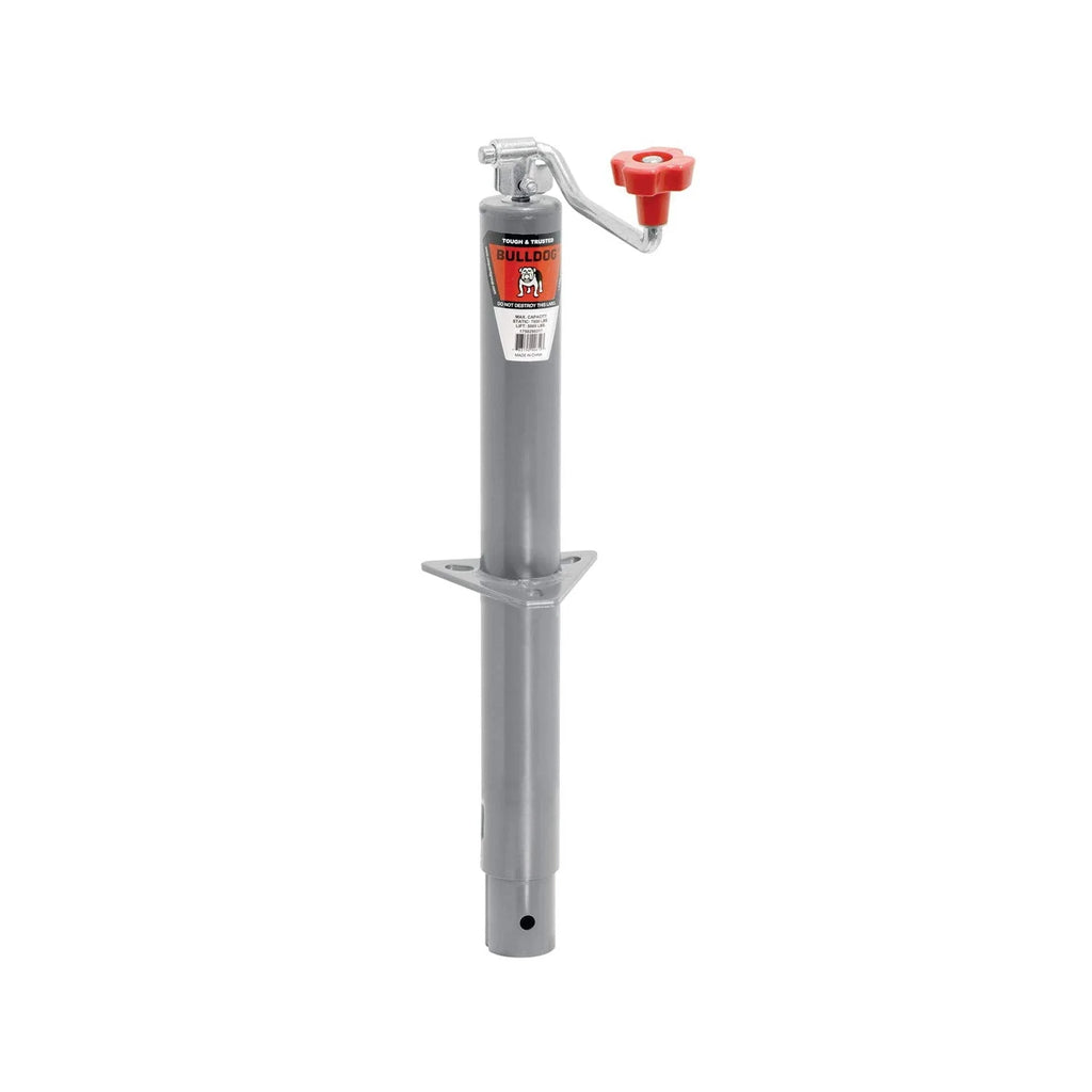 Bulldog 1750290317 5,000 Pound A-Frame Topwind Trailer Jack Tube W/15 of Travel