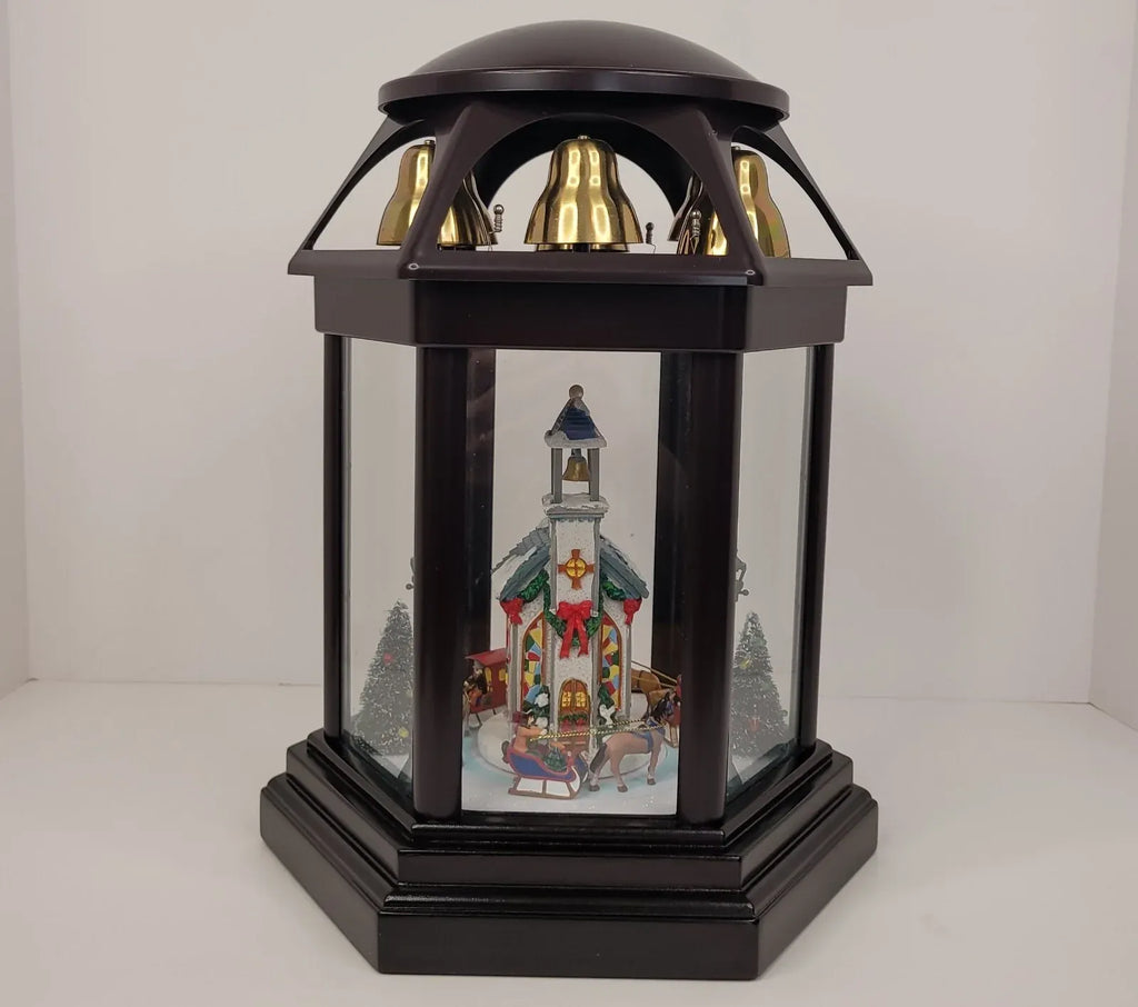Cracker Barrel Mr. Christmas Animated Symphony of Bells Holiday Music Box Scene