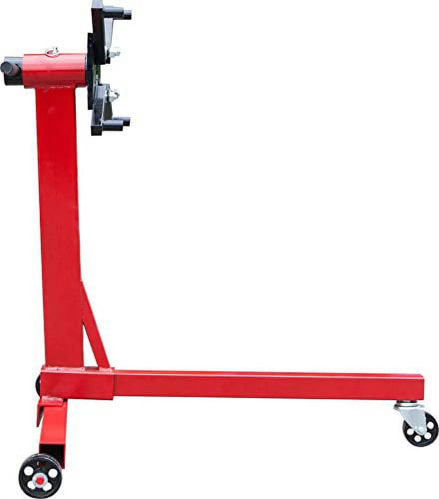 BIG RED 3/8 Ton (750 lb) Steel Rotating Engine Stand with 360 Degree Rotating Head, Red, T23401
