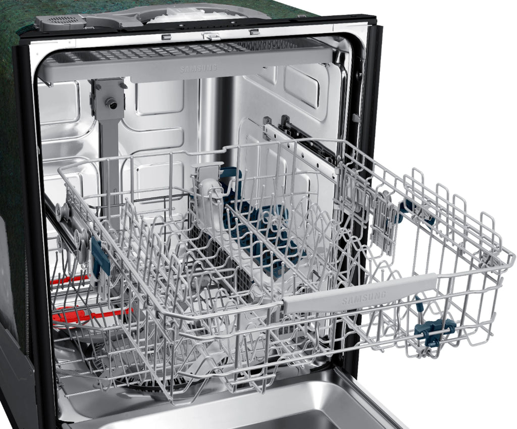 Samsung - StormWash 24 Top Control Built-In Dishwasher with AutoRelease Dry, 3rd Rack, 48 dBA - Stainless steel