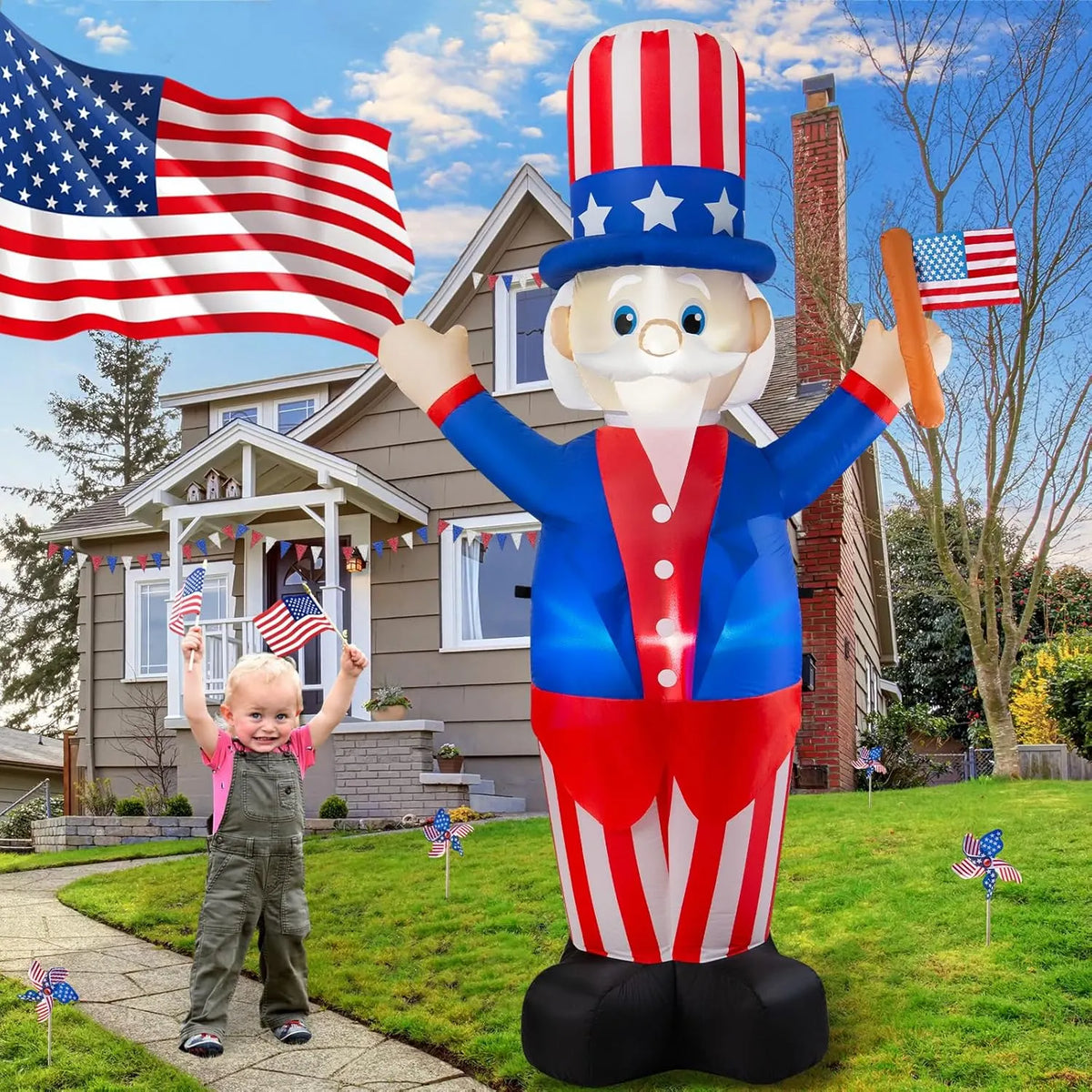 11FT Wide Halloween Inflatables Archway Outdoor Decorations, Inflatable Clown Arch Blow Up Halloween Decorations Built-in Projection LED Light for Halloween Decor Front Yard Garden Lawn Party