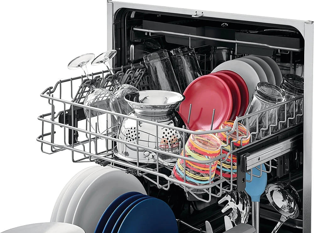 Frigidaire - Gallery 24 Top Control Tall Tub Built-In Dishwasher with Stainless Steel Tub - Stainless steel
