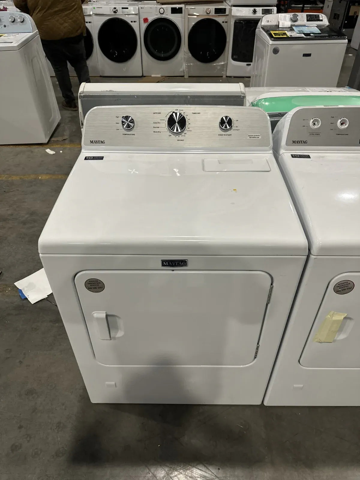 Maytag 29 in. 7.0 cu. ft. Front Loading Gas Dryer with 7 Dryer Programs-NEW