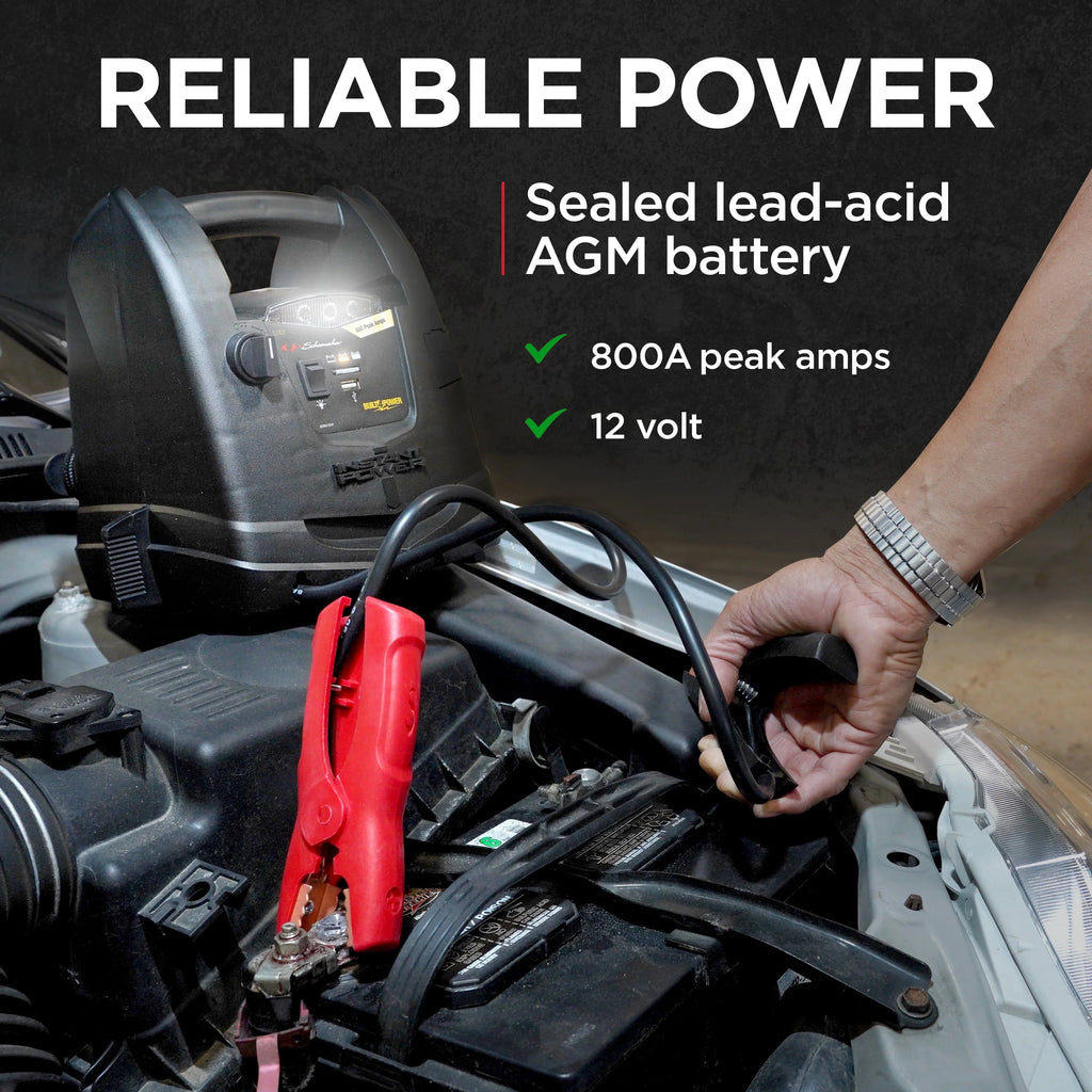 Schumacher SJ1331 800 Peak Amp Jump Starter + Portable Power