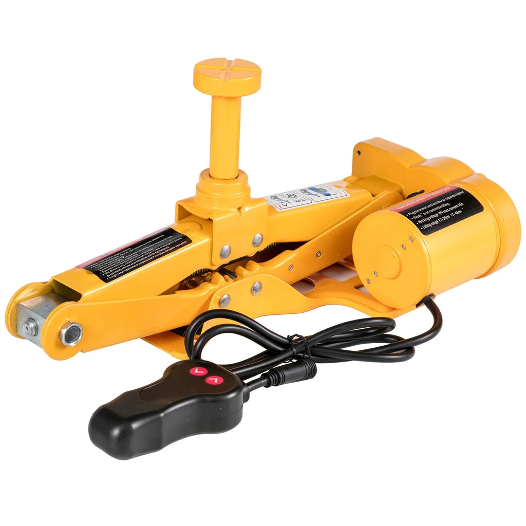 BENTISM 3 Ton Electric Scissor Car Jack Floor Jack Lift w/Impact Wrench & Inflator Pump