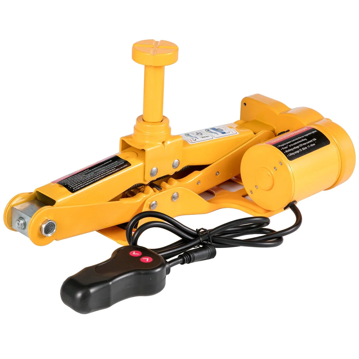 BENTISM 3 Ton Electric Scissor Car Jack Floor Jack Lift w/Impact Wrench & Inflator Pump