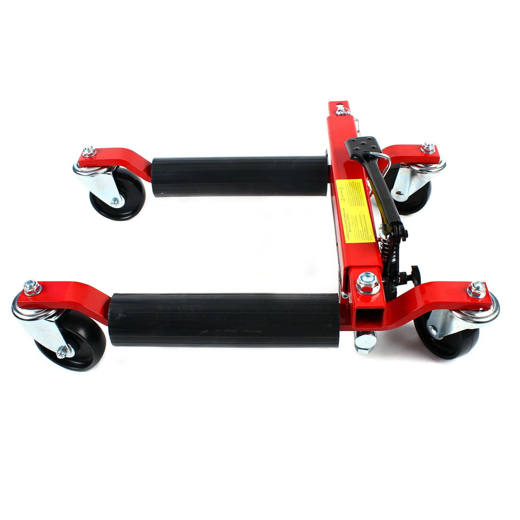 1500lb HYDRAULIC Positioning Car Wheel Dolly Jack Lift Auto Vehicle Moving Hoist