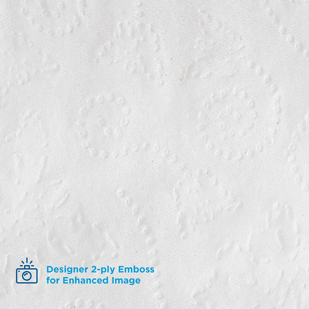 Georgia Pacific Angel Soft ps 16880 White 2-Ply Premium Embossed Bathroom Tissue， 4.05 Length x 4.0 Width (Case of 80 Rolls， 450 Sheets Per Roll)
