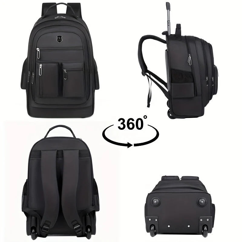 Large Capacity Wheeled Travel Backpack