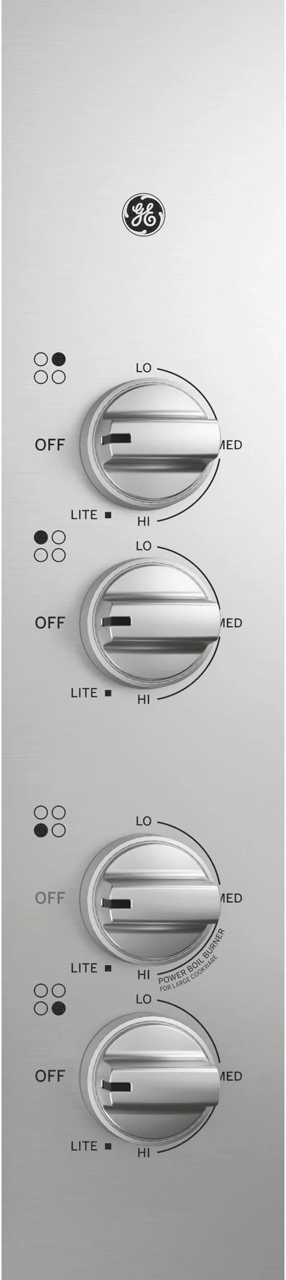 GE - 30 Built-In Gas Cooktop - Stainless steel