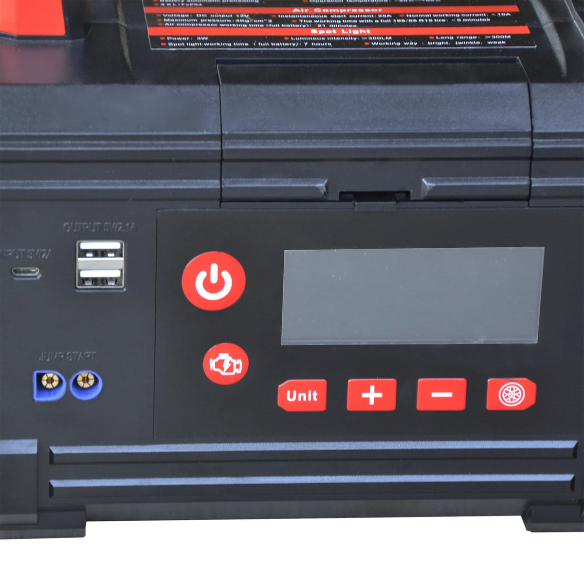 5 in 1 Portable Jump Starter, Power Pack, 99PSI Air Pump