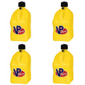 VP Racing Fuels Motorsport 5.5 Gallon Square Utility Jugs, Yellow (4 Pack)