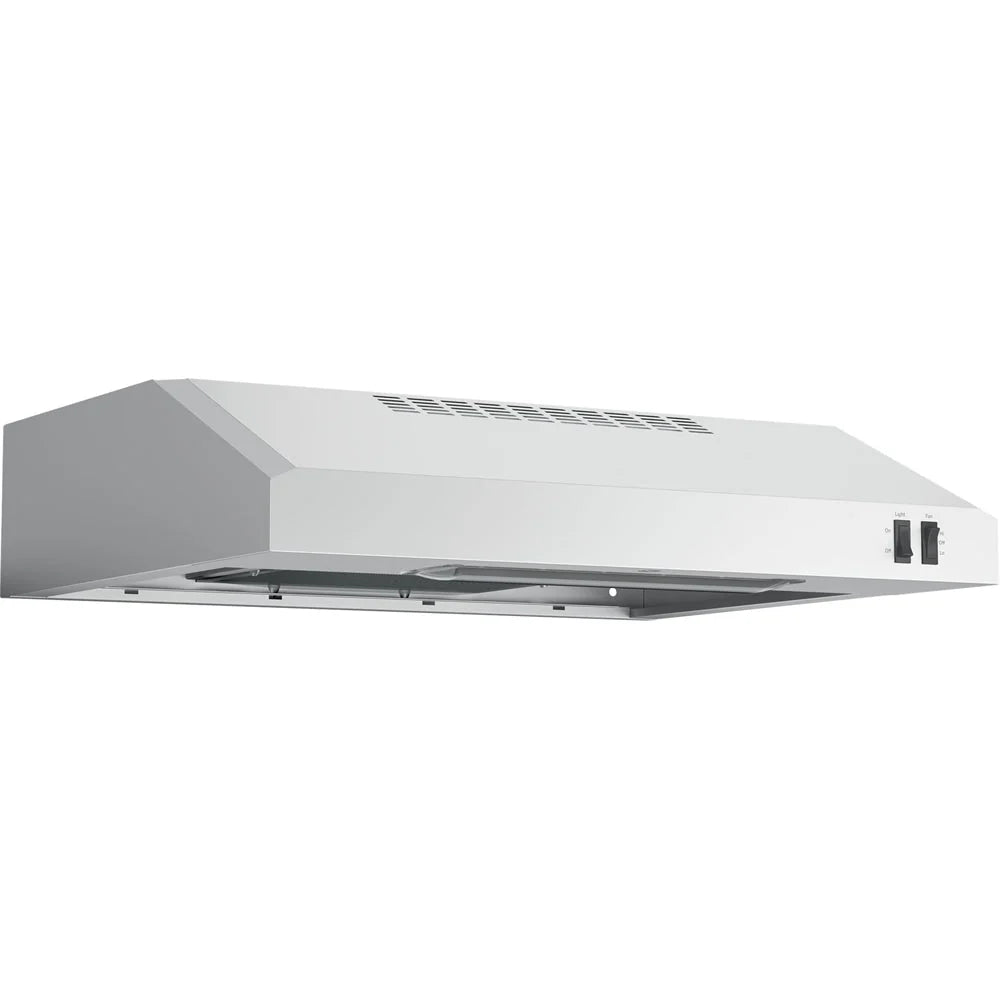 GE - 24 Convertible Range Hood - Stainless steel