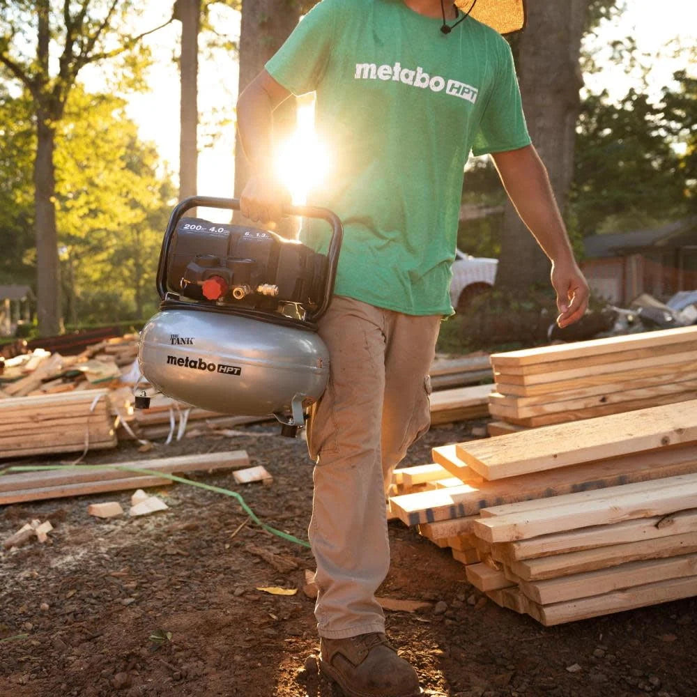 Metabo Hpt The Tank 6 Gallon 200 Psi Job Site Compressor