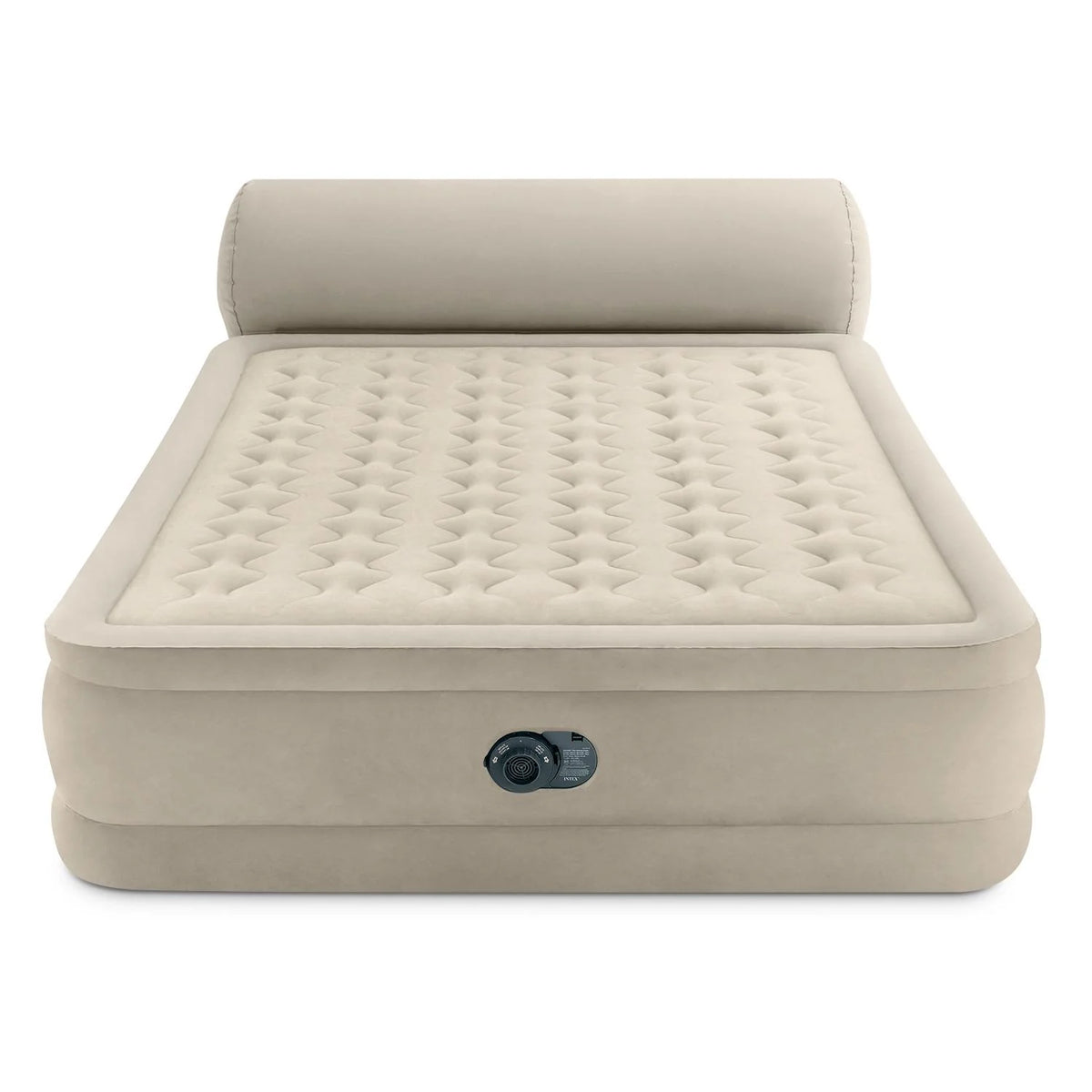 Intex Durabeam Headboard 18 Queen Air Mattress with Built-in Pump