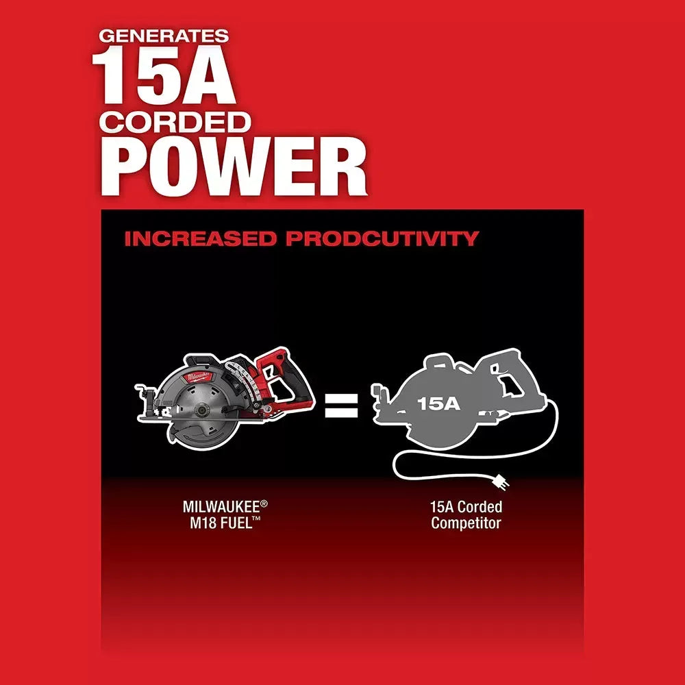 Milwaukee 2830-20SB M18 FUEL 18V 7-1/4 Circular Saw w/ 25 Circular Saw Blades