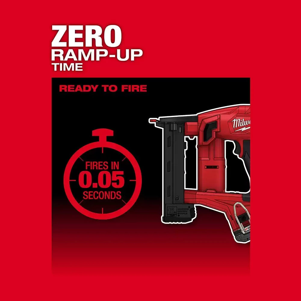 Milwaukee 2749-20 M18 FUEL 18V 18-Gauge 1/4 Narrow Crown Stapler - Bare Tool